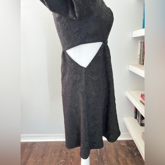 Majorelle Tillie Black mini dress with puffy sleeves and cut outs size small - Picture 10 of 16